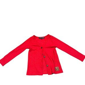 Beau Hudson Red Button Cardigan 6-9M Sweater